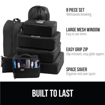 Gorilla Grip Packing Cubes - Travel Organization Made Easy