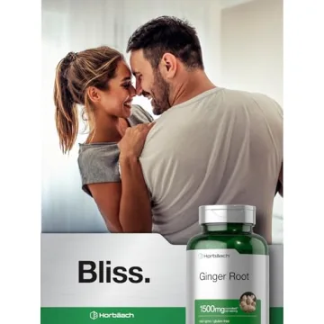 Horbäach Ginger Root Capsules 1500mg Non-GMO Gluten Free