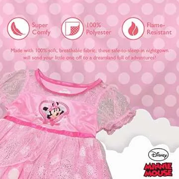 Disney Minnie Mouse Fantasy Gown Nightgown for Girls