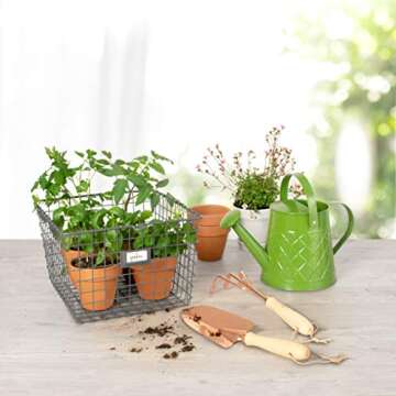 Spectrum 6-Pack Wire Baskets with Label Plate (Industrial Gray) - Storage Bin & Décors for Bathroom...