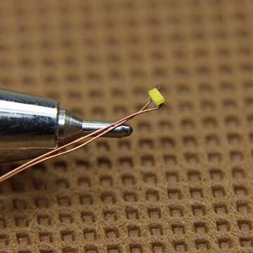 C0402WM 20pcs Pre-soldered Micro 0.1mm Copper Wired Warm White SMD Led 0402