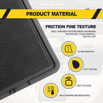 Anti Shake Non Slip 4-in-1 Car Phone Pad Dashboard Pad, Multifunctional 360 Degrees Rotation Cell Phone Mount Temporary Parking Number, Can Hold Coin, Keys, Sunglasses and More