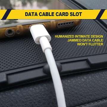 Anti Shake Non Slip 4-in-1 Car Phone Pad Dashboard Pad, Multifunctional 360 Degrees Rotation Cell Phone Mount Temporary Parking Number, Can Hold Coin, Keys, Sunglasses and More