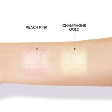 CARSLAN Deer Sculpture Highlighter Makeup Palette, Metallic Finish Face & Body Highlighter, Champagne Gold, 0.3Oz