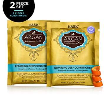 HASK ARGAN OIL Repairing Deep Conditioner Treatments for all hair types, color safe, gluten free, su...