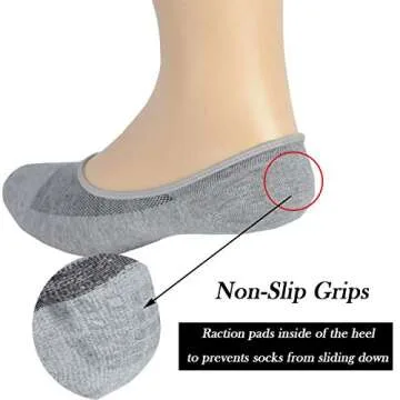 JORMATT No Show Socks 6 Pairs - Invisible Comfort