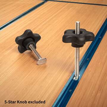 POWERTEC 1/4"-20 T Track Bolts 20 Pack for T Track, 3-1/2 Inch Long T Slot Bolts for Universal T Track, T Track Accessories for Woodworking Jigs and Fixtures (QTB1006)