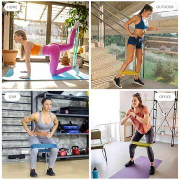 Resistance Loop Exercise Bands for Home Fitness and Yoga