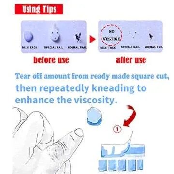 Adhesive Putty, Yanyi Removable Poster Tack, Reusable Non-toxic Sticky Putty (2oz White Plaid)