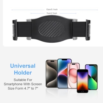 MLEJIAKJ Mic Stand Phone Holder for Smartphones