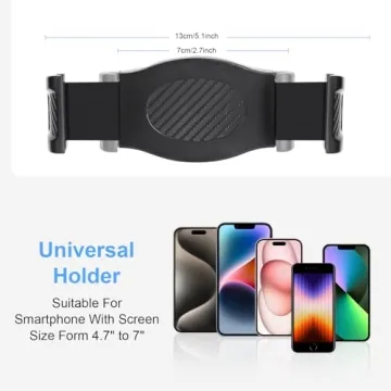 MLEJIAKJ Mic Stand Phone Holder for Smartphones