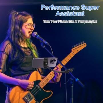 MLEJIAKJ Mic Stand Phone Holder for Smartphones