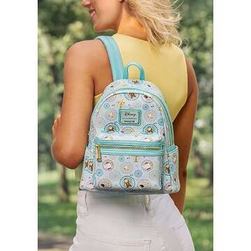 Loungefly Be Our Guest Mini Backpack - Beauty and the Beast Enchanted Castle Servants Standard