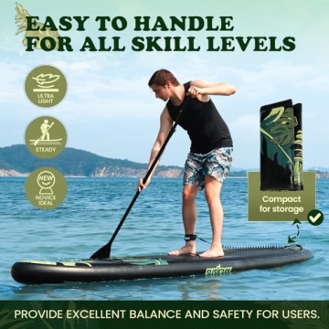 Susiebay 11ft Inflatable SUP Board with Accessories