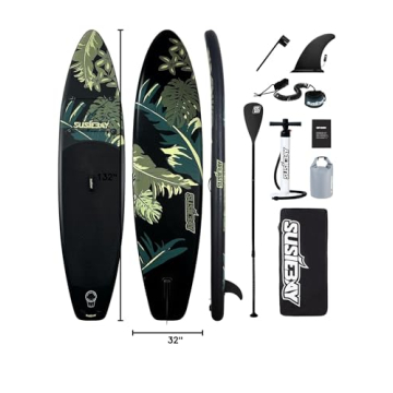 Susiebay 11ft Inflatable SUP Board with Accessories
