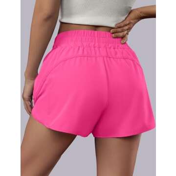 BMJL Women's Running Shorts High Waisted Quick Dry Fitness