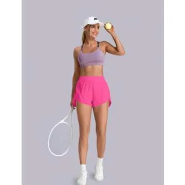BMJL Women's Running Shorts High Waisted Quick Dry Fitness