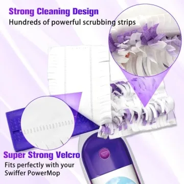 20 Pack Disposable Mop Pads for Power-Mop Cleaning