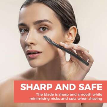 ZOMCHI Eyebrow Razor for Effortless Hair Removal and Grooming