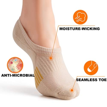 Gonii Women's No Show Socks in Vibrant Colors for Comfort