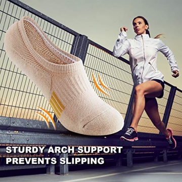 Gonii Women's No Show Socks in Vibrant Colors for Comfort