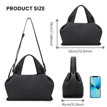 JQWYGB Cloud Pouch Dumpling Bag for Women - Stylish & Versatile