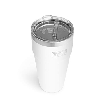 YETI Rambler 26 oz Straw Cup - Double Wall Insulated, Stainless Steel Finish