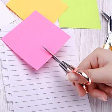 Tatuo 6 Pcs Folding Scissors Safety Portable Travel Scissors Small Stainless Steel Sharp Telescopic Cutter Pocket Retractable Scissors for Home Office Craft Office Outdoor