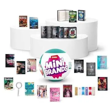 Mini Brands Books (2 Pack) by ZURU Real Miniature Book Brands Collectible Toy, Capsules of 5 Mystery Miniature Books with Real readable Pages and Accessories for Kids, Teens, Adults