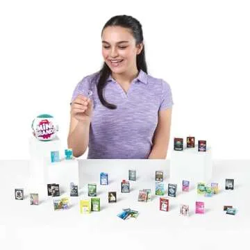 Mini Brands Books (2 Pack) by ZURU Real Miniature Book Brands Collectible Toy, Capsules of 5 Mystery Miniature Books with Real readable Pages and Accessories for Kids, Teens, Adults