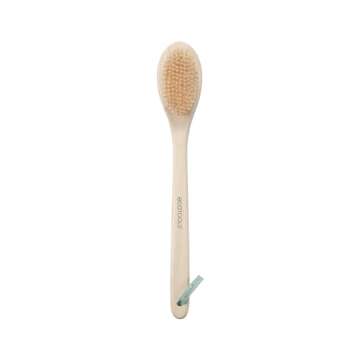 EcoTools Bath Bristle Brush, Bath Brush with Long Handle, Cleanse Back & Hard-to-Reach Areas, Eco Friendly Shower Brush for Exfoliating, Cruelty Free Nylon Bristles, Vegan, 1 Count