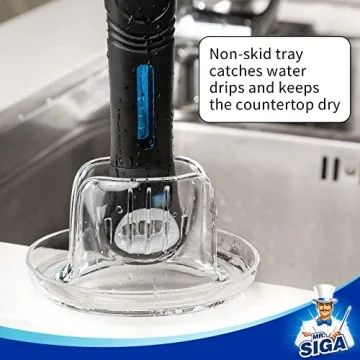 MR.SIGA Soap Dispensing Dish Brush Efficient Kitchen Cleaning