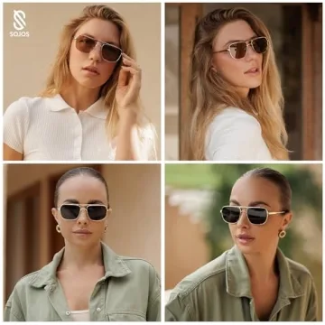 Stylish SOJOS Retro Aviator Polarized Sunglasses for Everyone