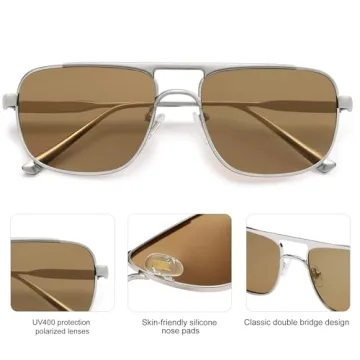 Stylish SOJOS Retro Aviator Polarized Sunglasses for Everyone