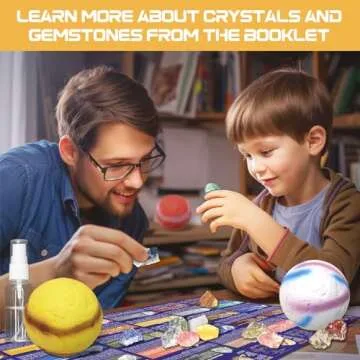 PIBEX Gemstone Dig Kit, Dig up 30 Rocks & Minerals from 6 Solar System Planets, Archaeology Geology Science Experiment Activity Set, Space Explore Mining Toy for Kids, Gift for Boys & Girls Age 6-8-12
