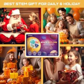 PIBEX Gemstone Dig Kit, Dig up 30 Rocks & Minerals from 6 Solar System Planets, Archaeology Geology Science Experiment Activity Set, Space Explore Mining Toy for Kids, Gift for Boys & Girls Age 6-8-12