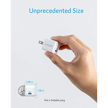 USB C Charger 20W, Anker 511 Charger , PIQ 3.0 Durable Compact Fast Charger, Anker Nano for iPhone 14/14 Plus/14 Pro/14 Pro Max/13, Galaxy, Pixel 4/3, iPad/ iPad mini (Cable Not Included)
