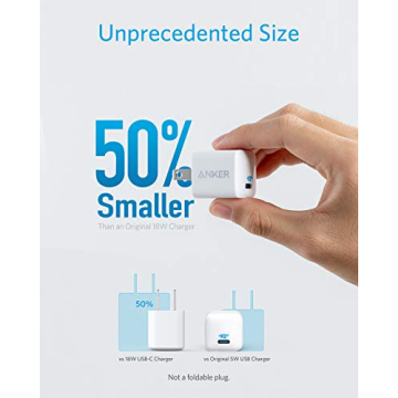 USB C Charger 20W, Anker 511 Charger , PIQ 3.0 Durable Compact Fast Charger, Anker Nano for iPhone 14/14 Plus/14 Pro/14 Pro Max/13, Galaxy, Pixel 4/3, iPad/ iPad mini (Cable Not Included)