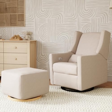 Sustainable Babyletto Kiwi Power Recliner with USB Port