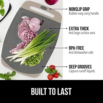 Gorilla Grip BPA Free Cutting Board Set - 3 Pieces