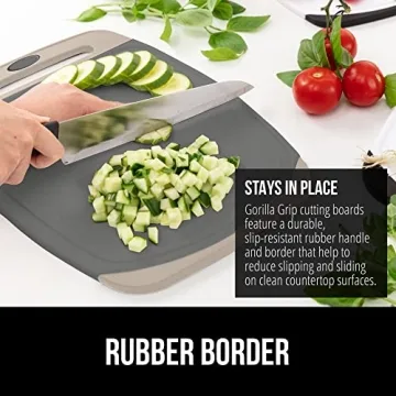 Gorilla Grip BPA Free Cutting Board Set - 3 Pieces