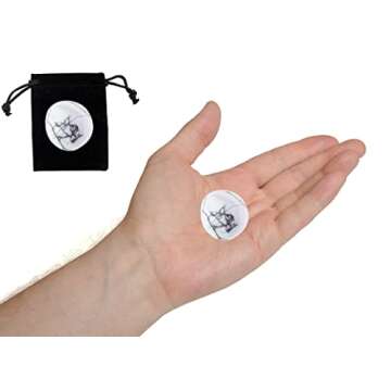 White Howlite Healing Crystal Stones, 1.25-2.0" Large Reiki Healing Gemstones Natural Tumbled Polished Stones for Energy Witchcraft Therapy Meditation