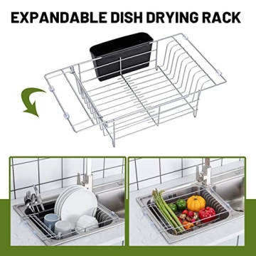 Expandable Dish Drying Rack for Kitchen Efficiency