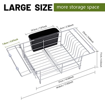 Expandable Dish Drying Rack for Kitchen Efficiency