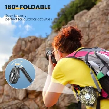 HandFan 5200mAh Portable Handheld Fan for Summer Bliss