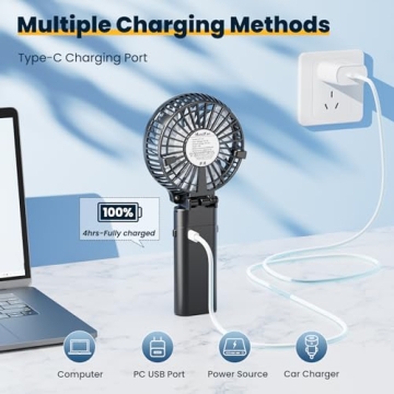 HandFan 5200mAh Portable Handheld Fan for Summer Bliss