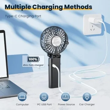 HandFan 5200mAh Portable Handheld Fan for Summer Bliss