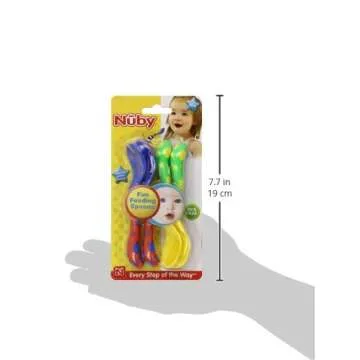 Nuby Colorful Forks and Spoons Set for Toddlers