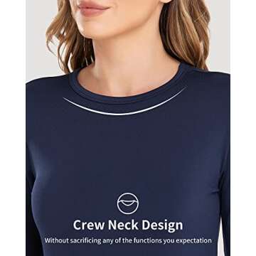 WEERTI Thermal Underwear for Women Long Johns with Fleece Lined, Base Layer Women Cold Weather Top B...