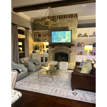 Modern Oushak Rug - Vintage Luxury Inspired Washable Rug